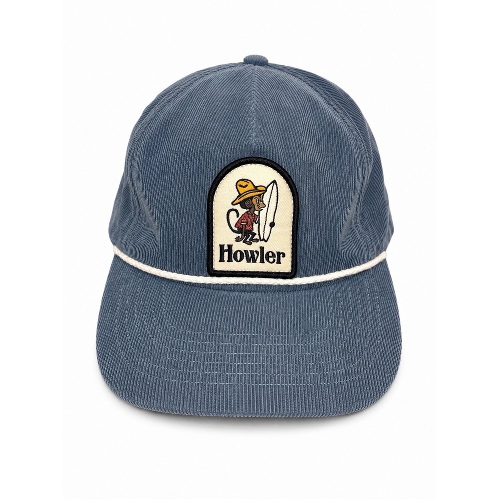 Howler Brothers Monkey Patch Brown Corduroy OSFA Hat RARE